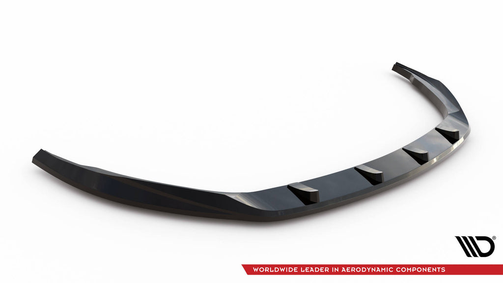 Maxton Design Street+ Spoilerlippe Front Ansatz V.2 passend für Opel Astra L (MK6) schwarz Hochglanz