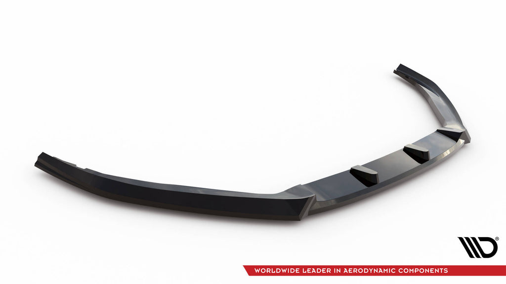 Maxton Design Street+ Spoilerlippe Front Ansatz V.2 passend für Ford Focus Vignale Mk4 schwarz Hochglanz