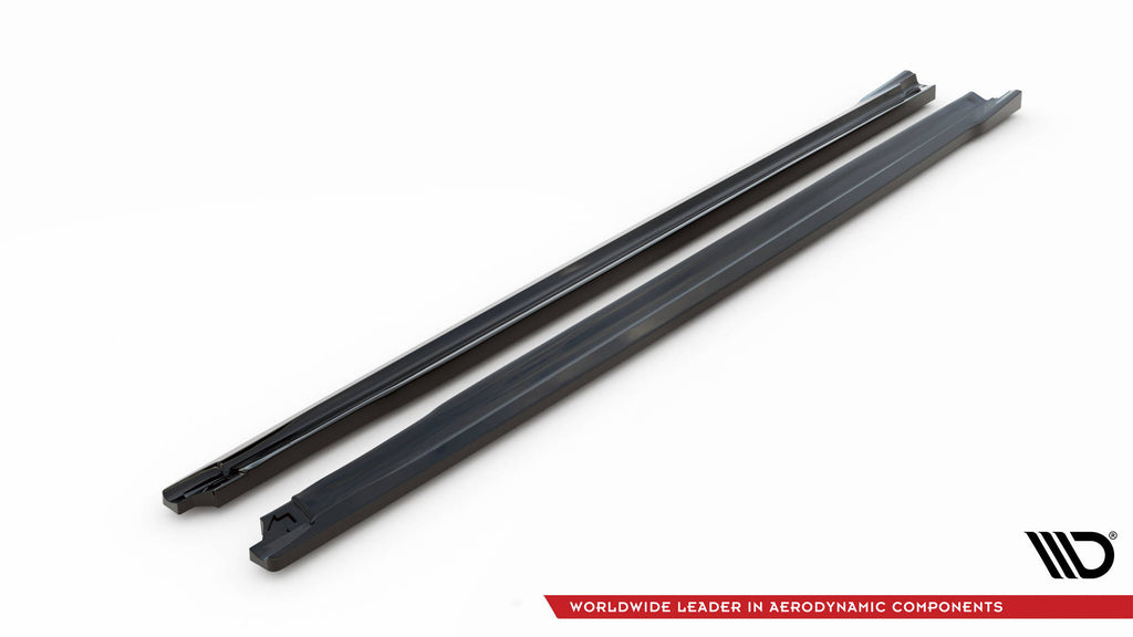 Maxton Design Street+ Seitenschweller Leisten passend für Peugeot 208 GT Mk2 schwarz Hochglanz