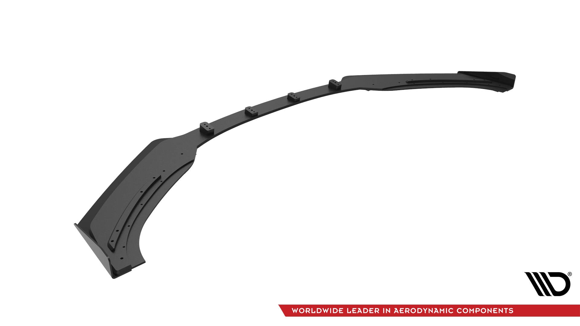 Maxton Design Street Pro Street+ Spoilerlippe Front Ansatz + Flaps passend für Audi TT S / S-Line 8S schwarz Hochglanz