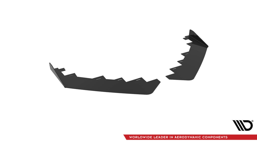Maxton Design Front Stoßstange Flaps passend für Audi TT S / S-Line 8S schwarz Hochglanz