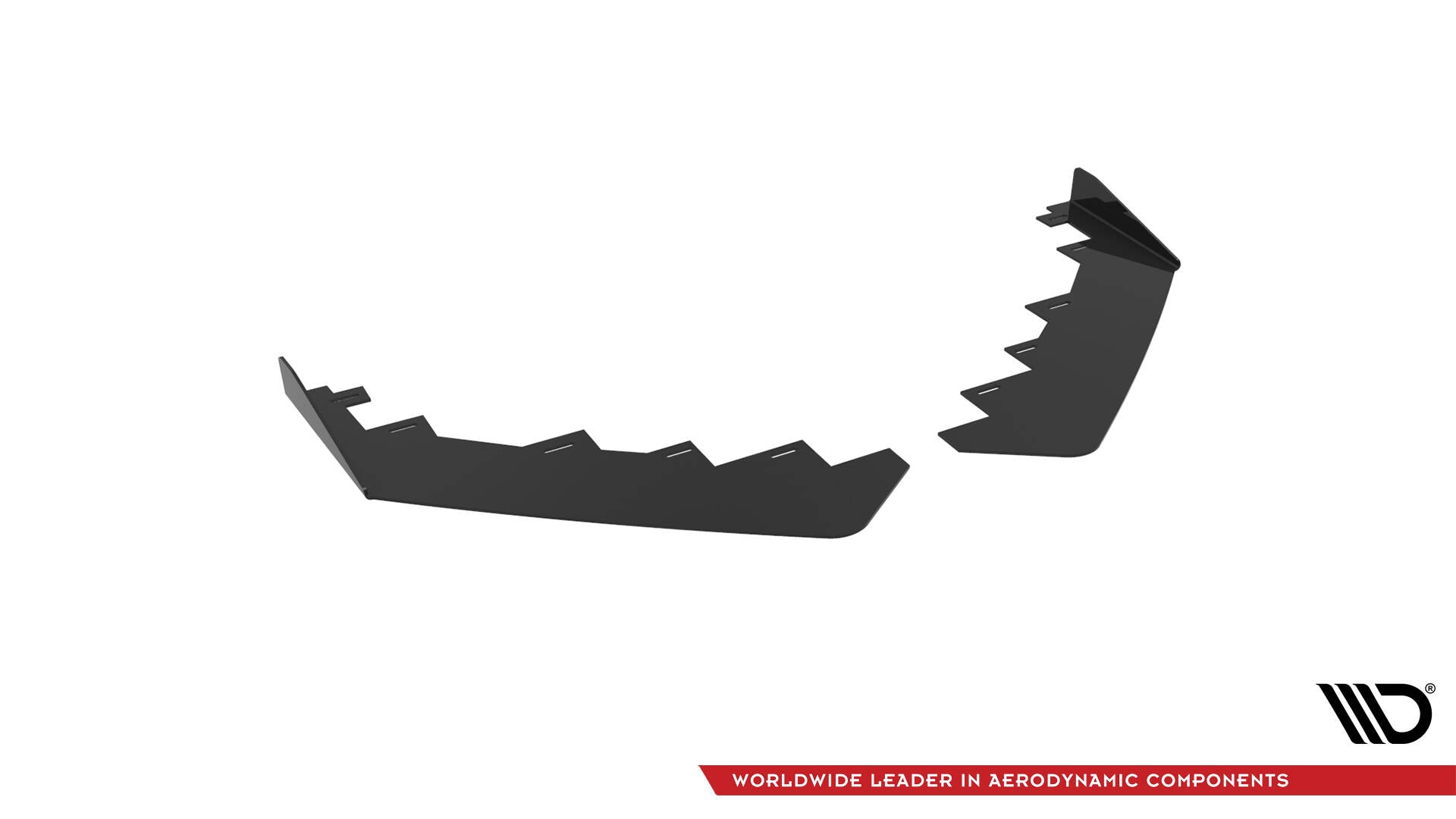 Maxton Design Front Stoßstange Flaps passend für Audi TT S / S-Line 8S schwarz Hochglanz