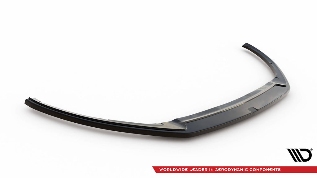 Maxton Design Street+ Spoilerlippe Front Ansatz V.2 passend für Ford Focus ST Mk3 Facelift schwarz Hochglanz