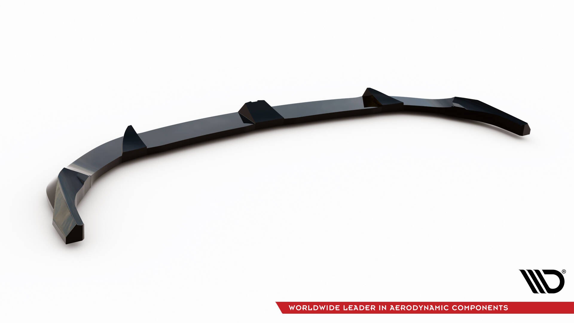 Maxton Design Street+ Spoilerlippe Front Ansatz V.3 passend für BMW 1er M-Paket F70 schwarz Hochglanz