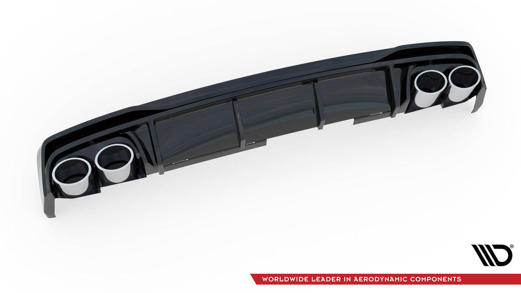 Maxton Design Diffusor Heck Ansatz + Endrohre für Audi A6 S-Line / S6 C8 / C8 Facelift