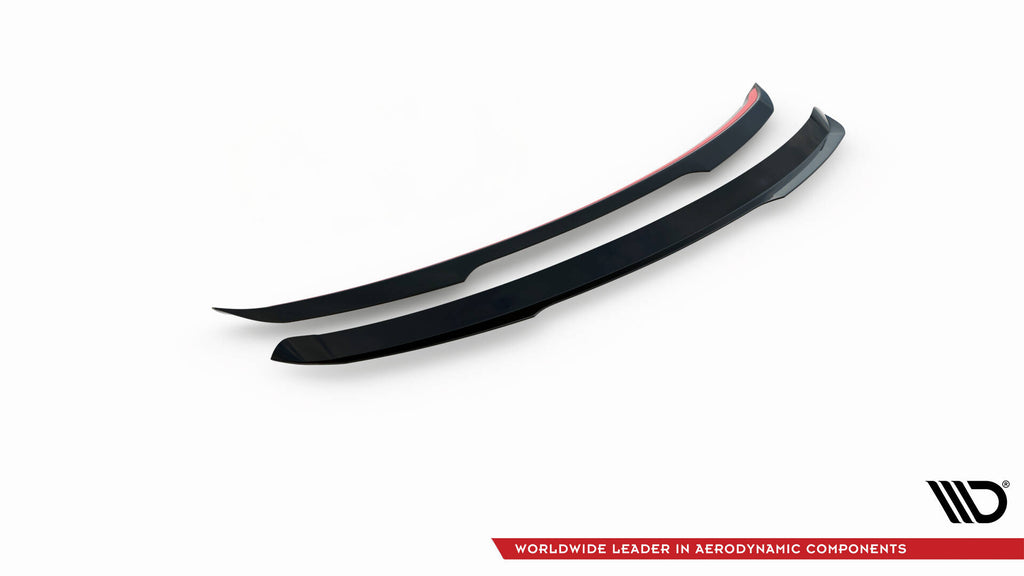 Maxton Design Spoiler CAP passend für Mercedes-Benz A AMG-Line Hatchback W177 schwarz Hochglanz