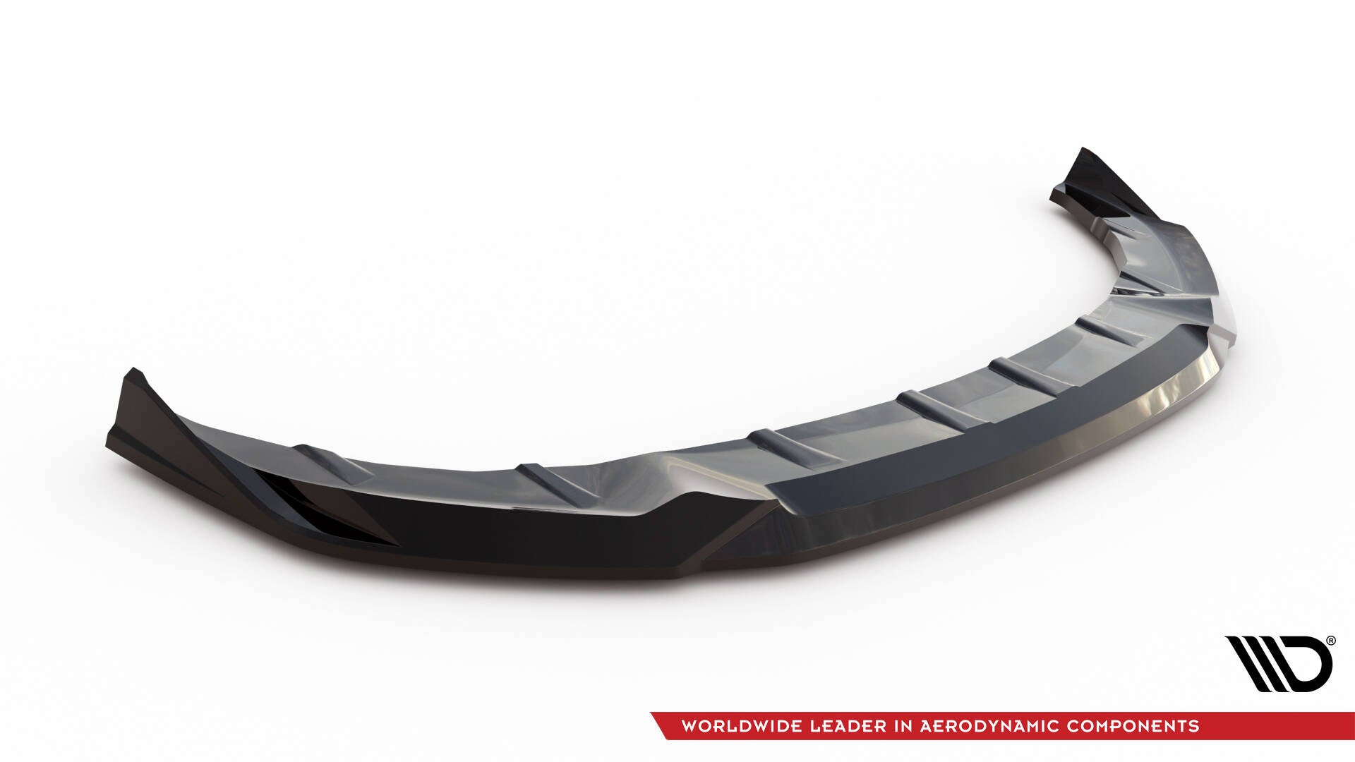 Maxton Design Street+ Spoilerlippe Front Ansatz V.2 passend für BMW 5er / i5 M-Paket Limousine / Touring G60 / G61 schwarz Hochglanz