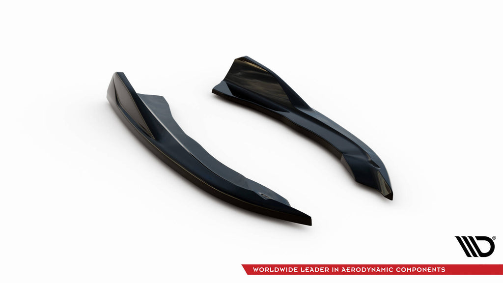 Maxton Design Heck Ansatz Flaps Diffusor V.6 passend für BMW 4er M440i G22 / G23 / G22 Facelift / G23 Facelift schwarz Hochglanz