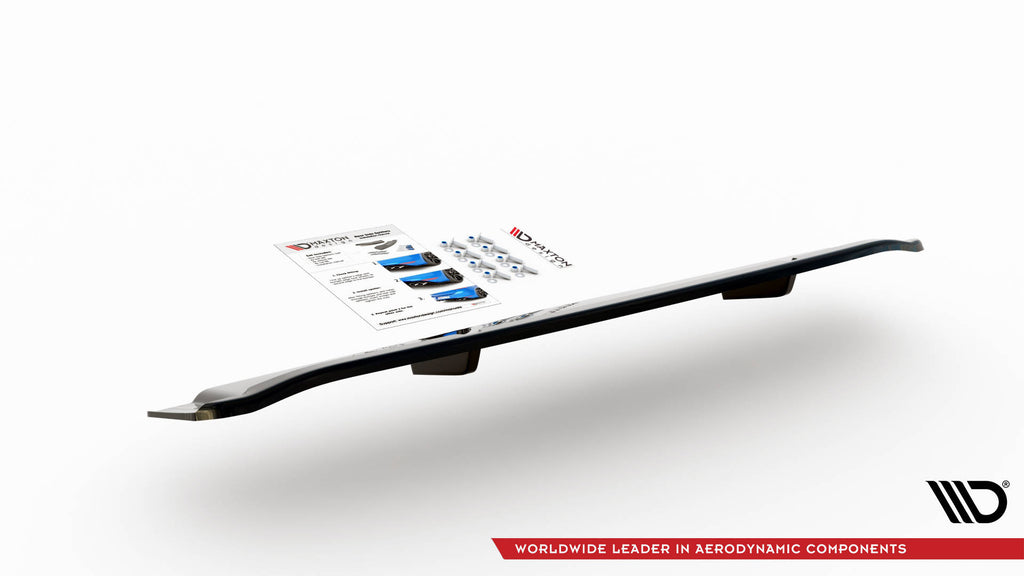Maxton Design Street+ Mittlerer Diffusor RACE passend für Audi SQ8 Mk1 schwarz Hochglanz