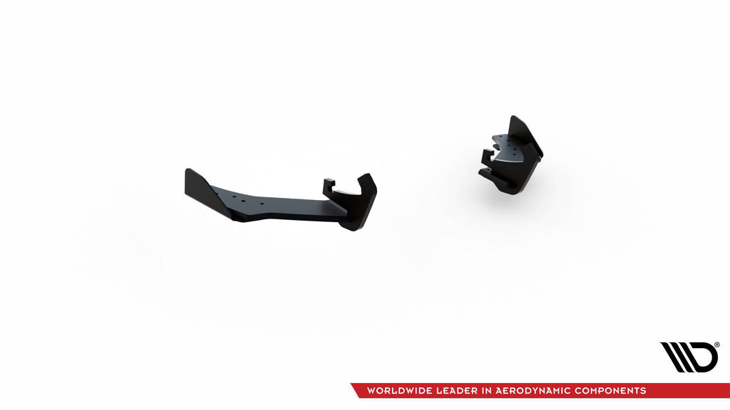 Maxton Design Street Pro Heck Ansatz Flaps Diffusor + Flaps passend für VW Golf 7 R Facelift schwarz Hochglanz