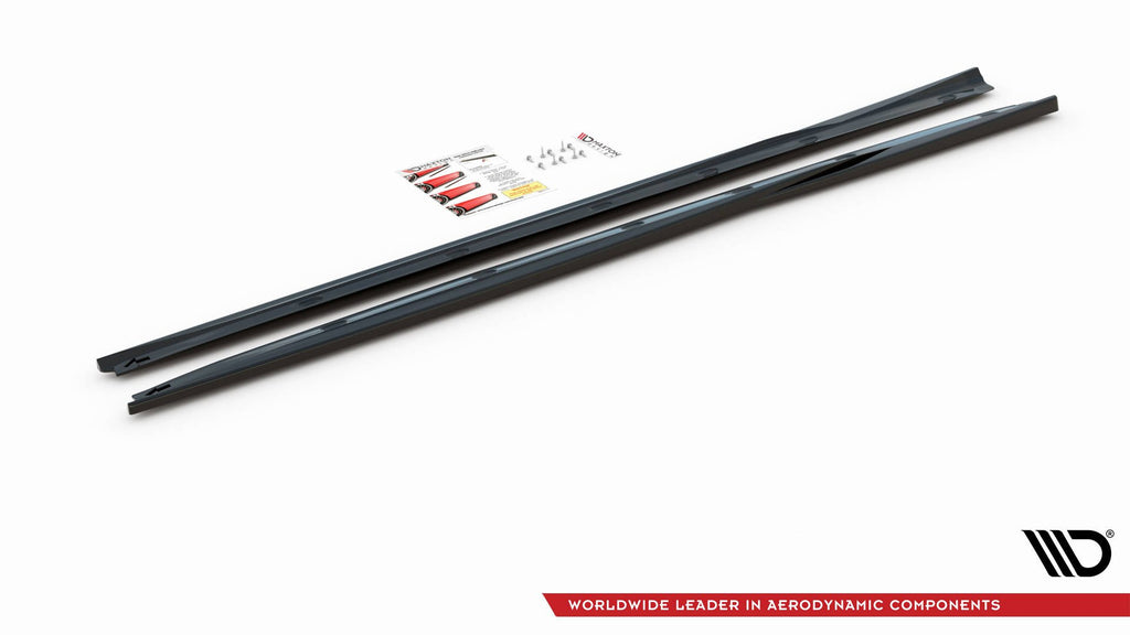 Maxton Design Street+ Seitenschweller Leisten V.2 passend für Alfa Romeo Giulietta schwarz Hochglanz