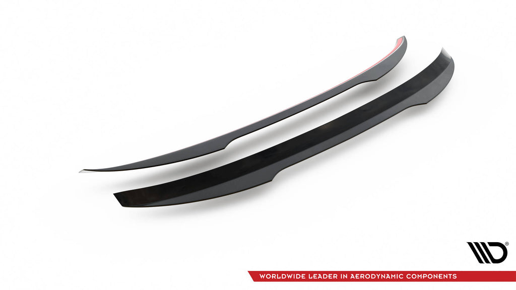 Maxton Design Spoiler CAP V.2 passend für BMW 1er M-Paket / M140i / Standard F20 schwarz Hochglanz