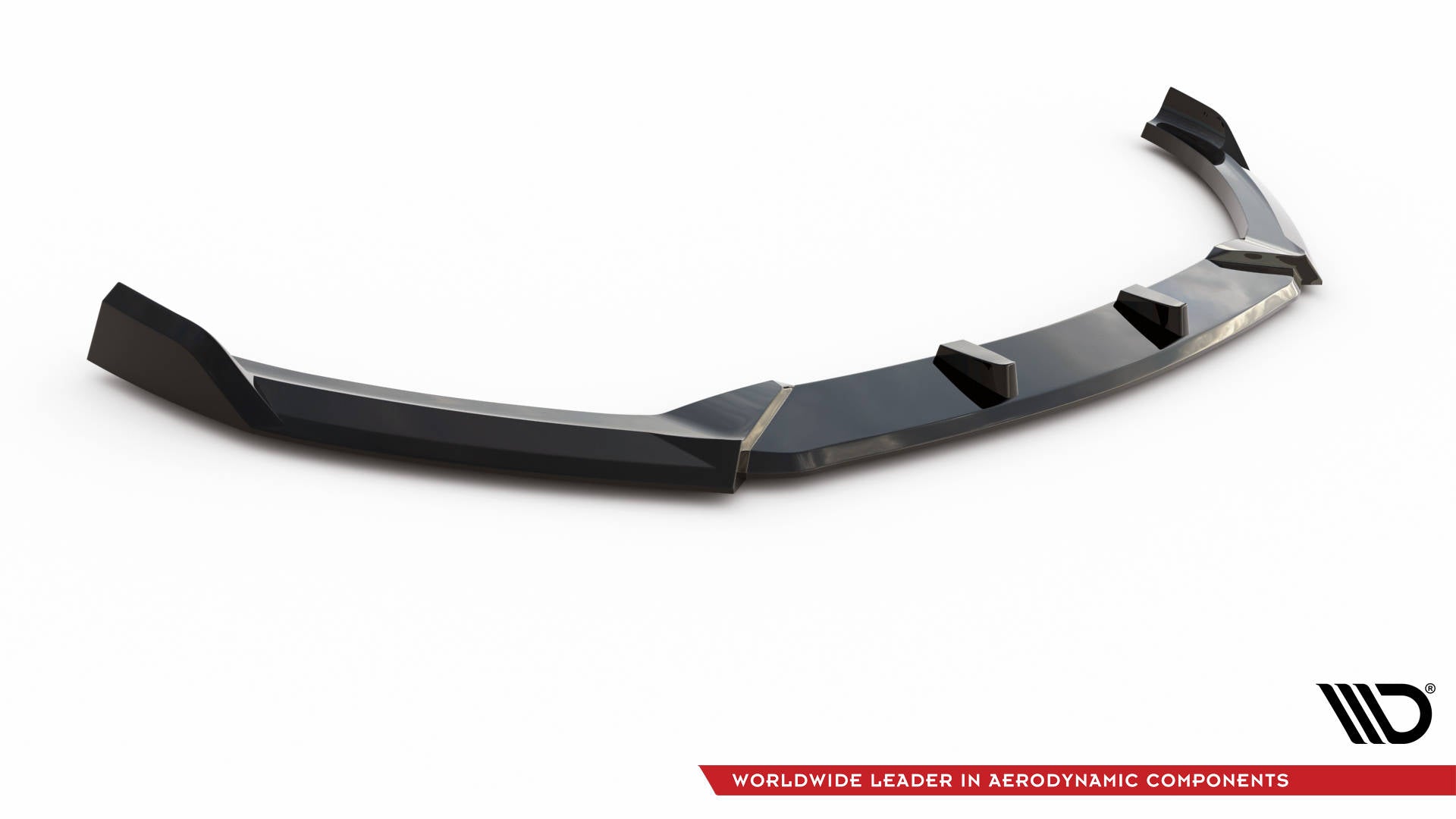 Maxton Design Street+ Spoilerlippe Front Ansatz V.2 passend für Hyundai I20 Mk2 Facelift schwarz Hochglanz