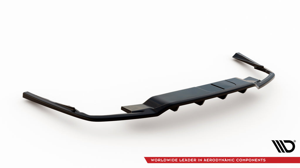 Maxton Design Street+ Mittlerer Diffusor RACE passend für Volvo S60/V60 R-Design Mk3 schwarz Hochglanz