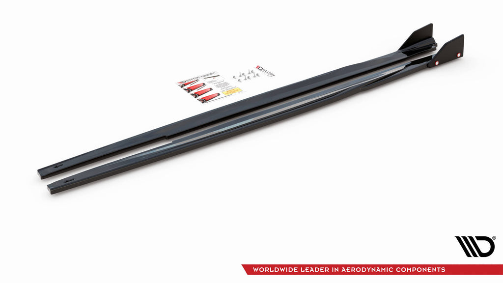 Maxton Design Street+ Seitenschweller Leisten passend für V.1 + Flaps Toyota Corolla GR Sport Hatchback XII