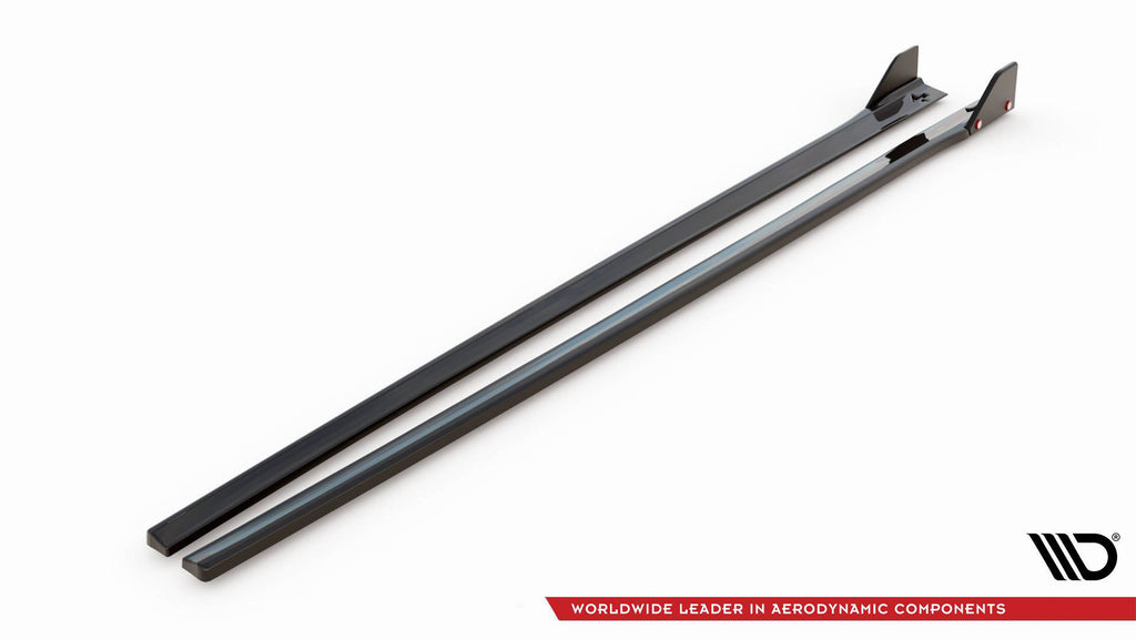 Maxton Design Street+ Seitenschweller Leisten passend für V.5 + Flaps Hyundai I30 N / N-Line Hatchback / Fastback Mk3 / Mk3 Facelift