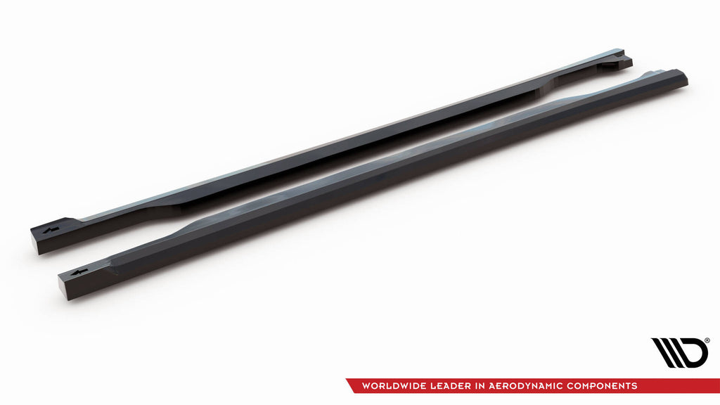 Maxton Design Street+ Seitenschweller Leisten passend für Kia Sorento Mk4 schwarz Hochglanz