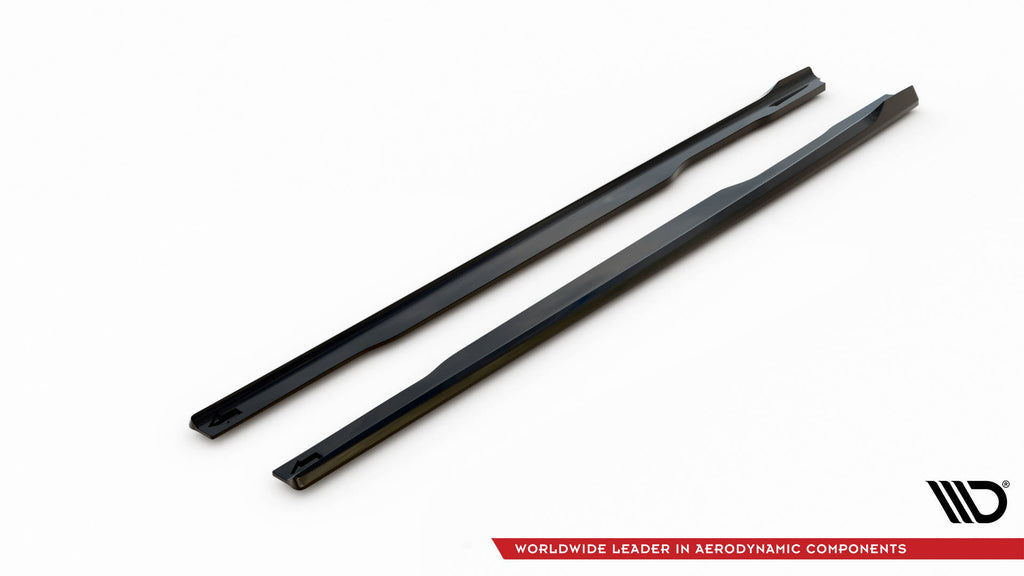 Maxton Design Street+ Seitenschweller Leisten passend für Mini Cooper S F56 Facelift schwarz Hochglanz