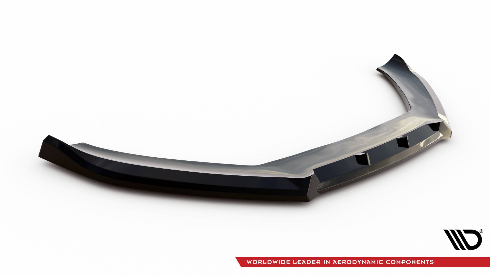 Maxton Design Street+ Spoilerlippe Front Ansatz V.3 passend für Audi S5 / A5 S-Line 8T Facelift schwarz Hochglanz