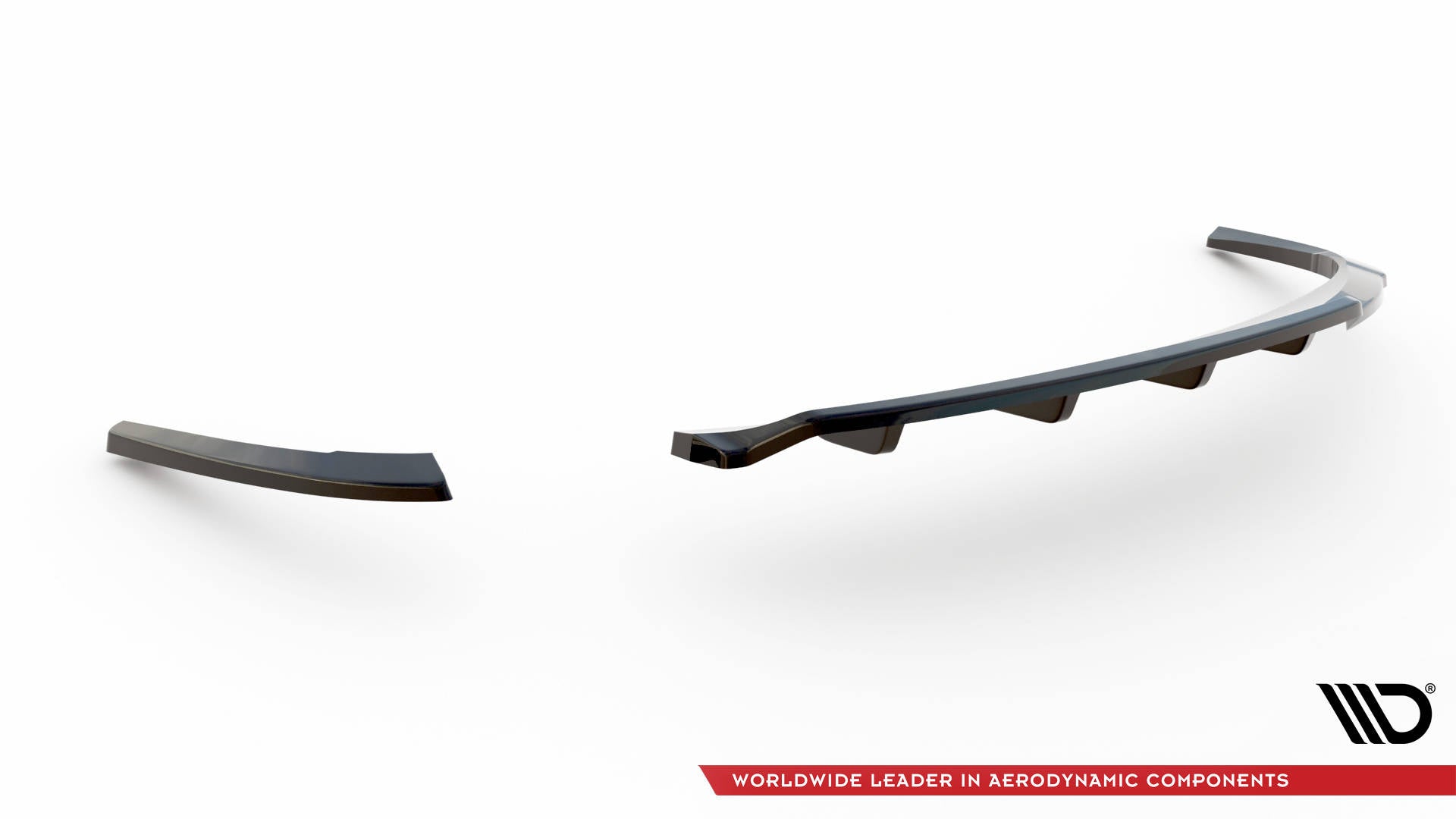 Maxton Design Street+ Mittlerer Diffusor RACE passend für Audi A5 Coupe 8T Facelift schwarz Hochglanz