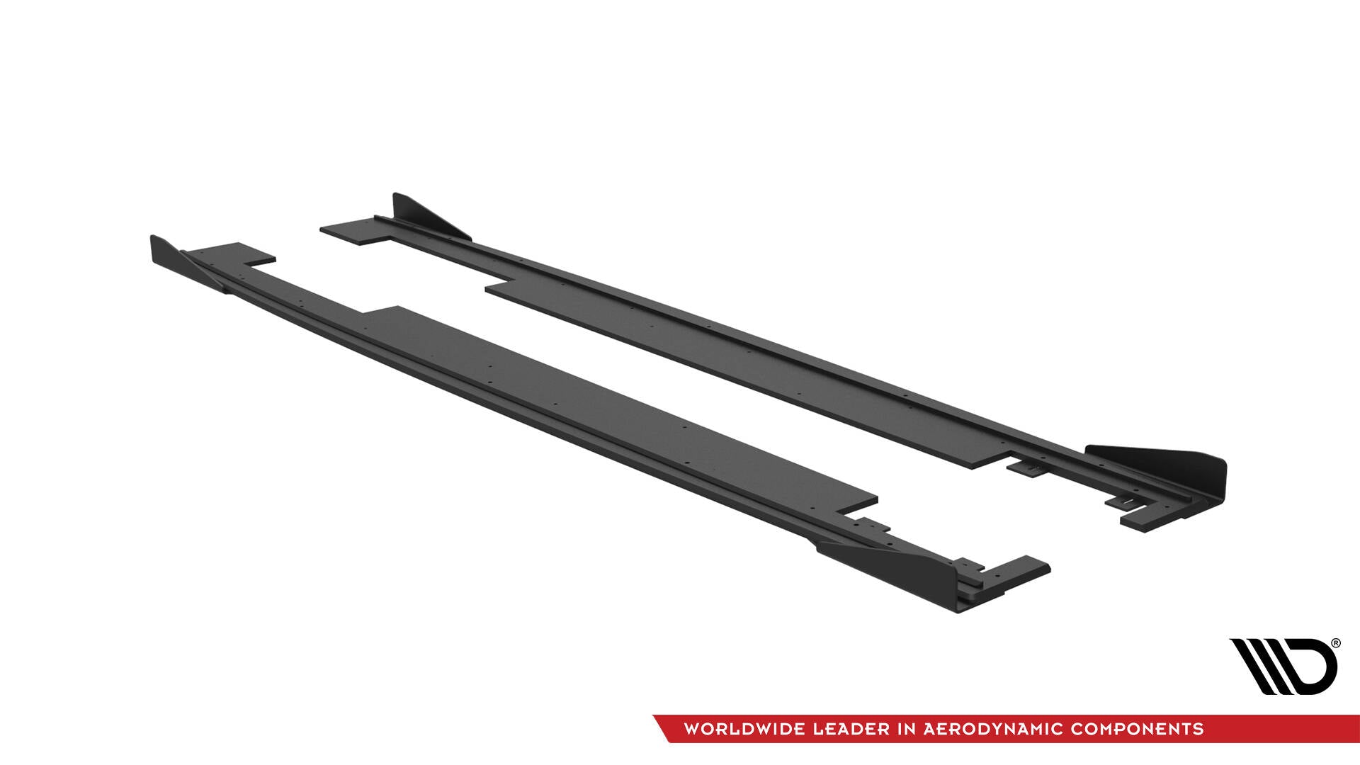 Maxton Design Street Pro Street+ Seitenschweller Leisten + Flaps passend für Audi A7 RS7 Look C7 schwarz Hochglanz