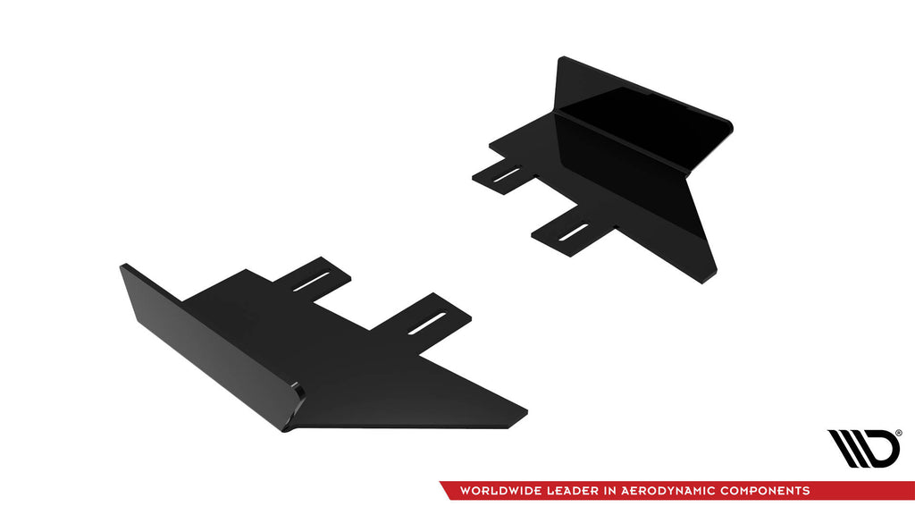 Maxton Design Hintere Seiten Flaps passend für Audi S5 / A5 S-Line Coupe / Cabriolet 8T schwarz Hochglanz