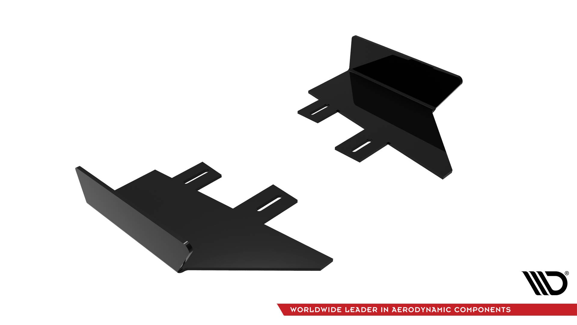 Maxton Design Hintere Seiten Flaps passend für Audi S5 / A5 S-Line Coupe / Cabriolet 8T schwarz Hochglanz