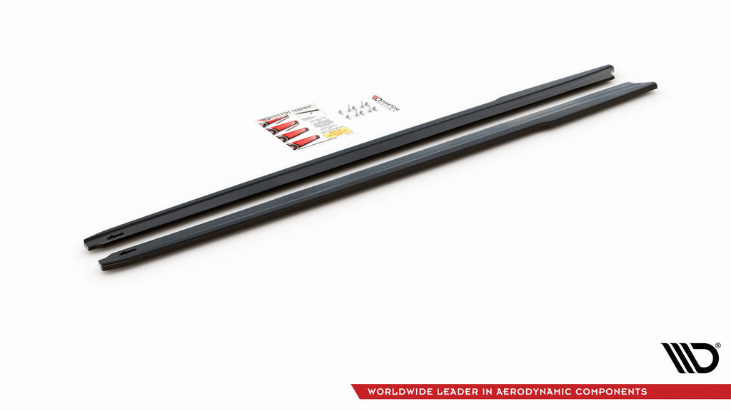 Maxton Design Street+ Seitenschweller Leisten passend für BMW Z4 M-Paket G29 schwarz Hochglanz