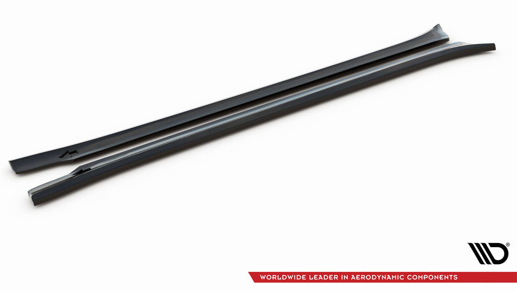 Maxton Design Street+ Seitenschweller Leisten V.2 passend für Tesla Model Y schwarz Hochglanz