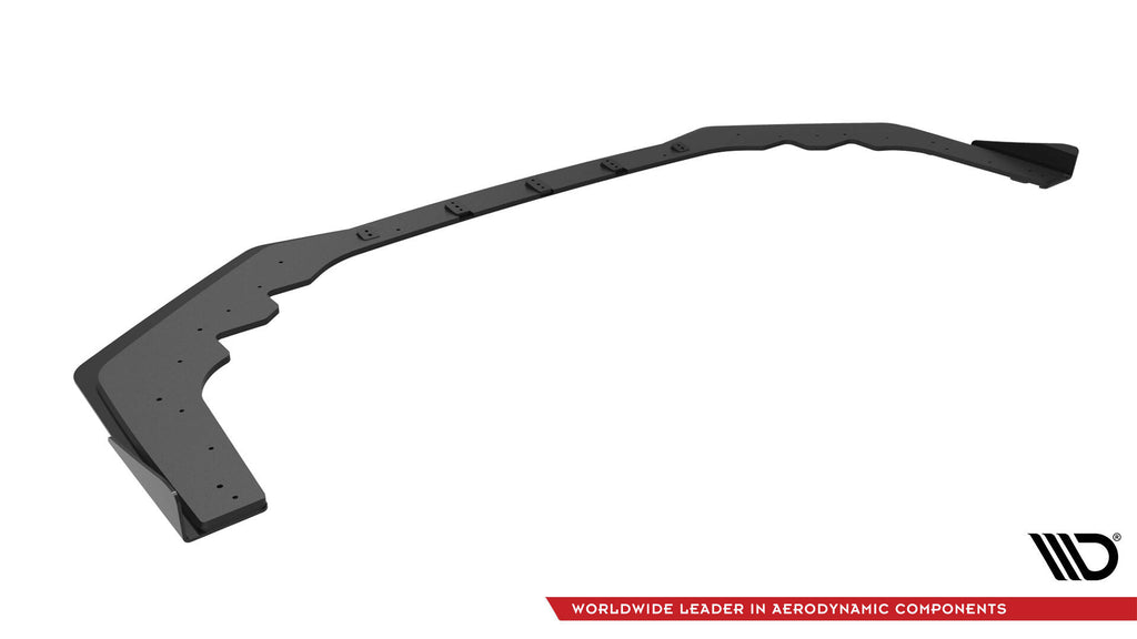 Maxton Design Street Pro Street+ Spoilerlippe Front Ansatz + Flaps passend für Subaru WRX STI Mk1 Facelift schwarz Hochglanz