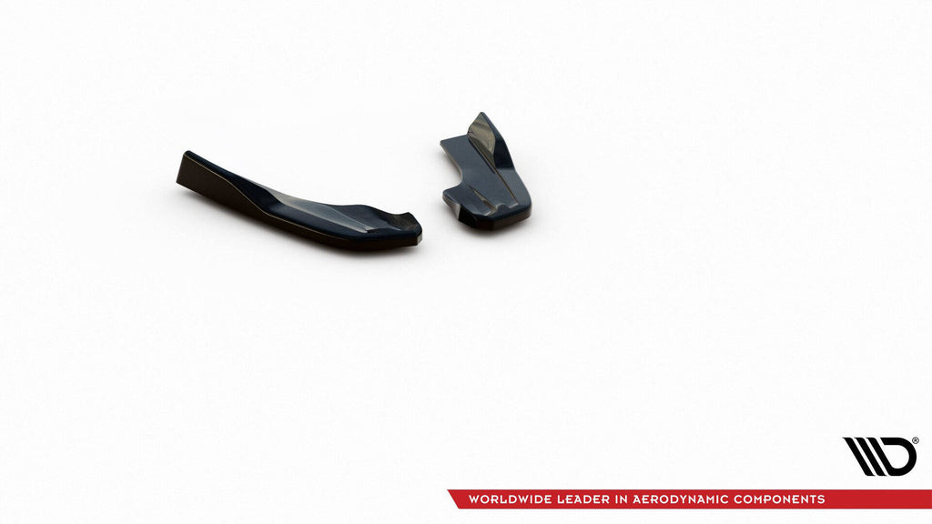 Maxton Design Heck Ansatz Flaps Diffusor V.3 passend für (Für heckansatz V.3) Ford Focus Hatchback ST Mk4 schwarz Hochglanz