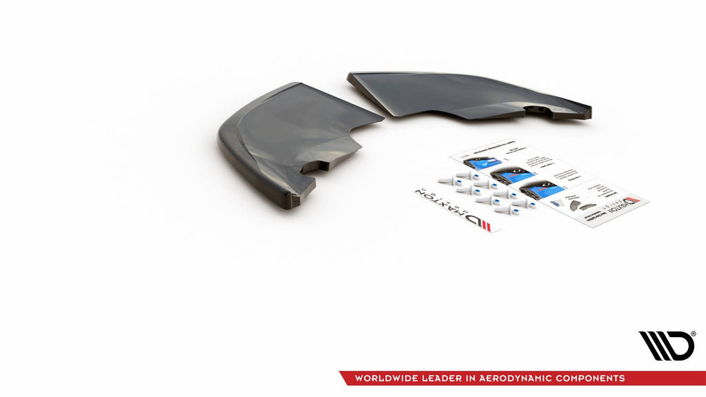 Maxton Design Heck Ansatz Flaps Diffusor passend für Skoda Kamiq Mk1 schwarz Hochglanz