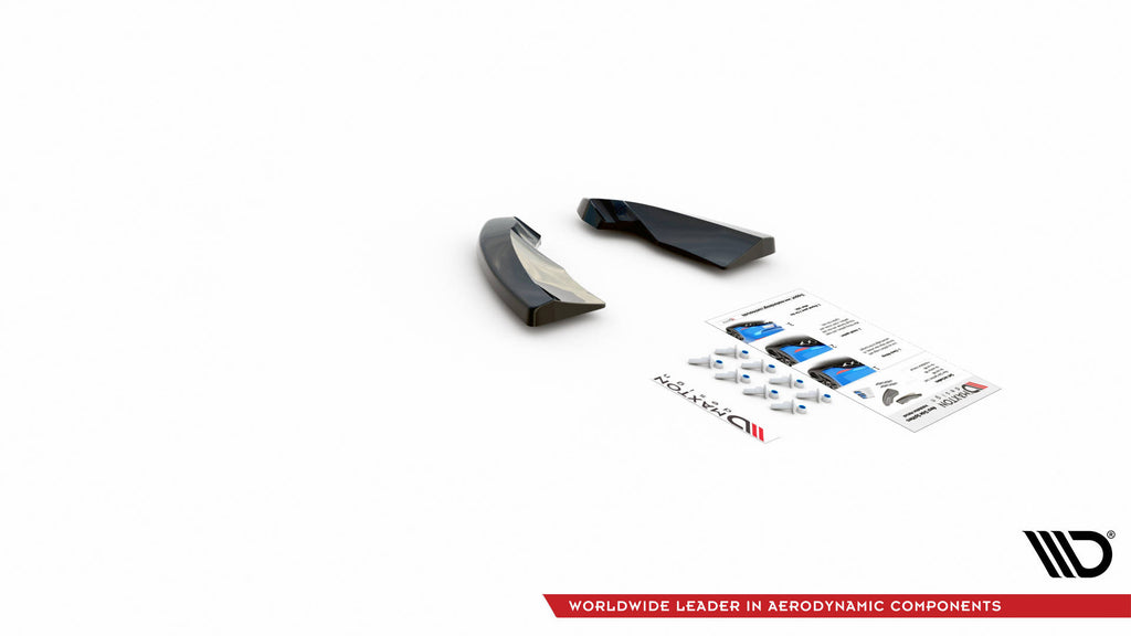 Maxton Design Heck Ansatz Flaps Diffusor V.1 passend für Opel Astra GTC OPC-Line J schwarz Hochglanz