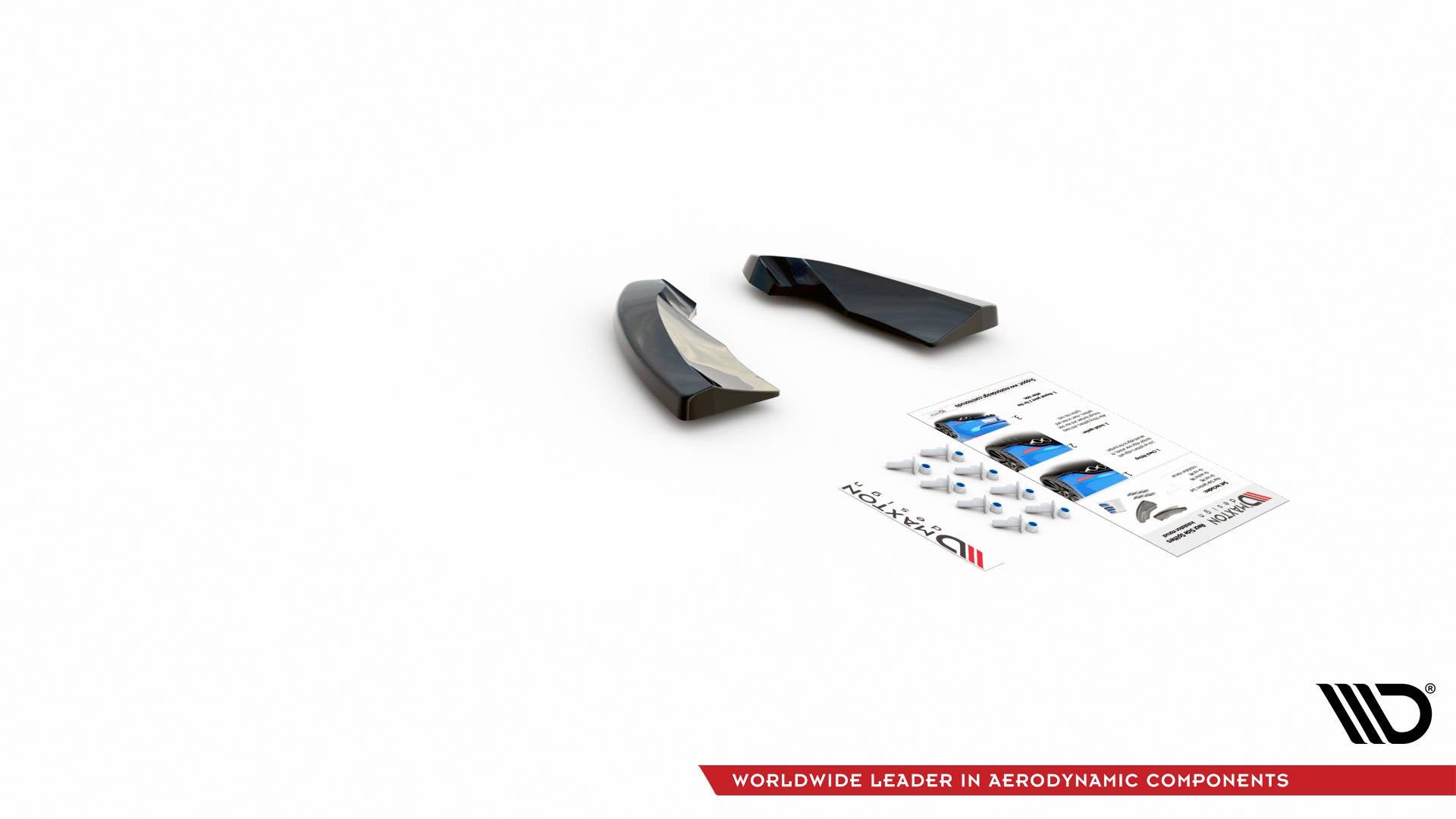 Maxton Design Heck Ansatz Flaps Diffusor V.1 passend für Opel Astra GTC OPC-Line J schwarz Hochglanz
