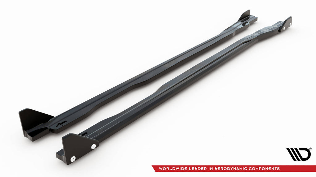 Maxton Design Street+ Seitenschweller Leisten passend für V.1 + Flaps passend für Honda Civic Type-R Mk 11