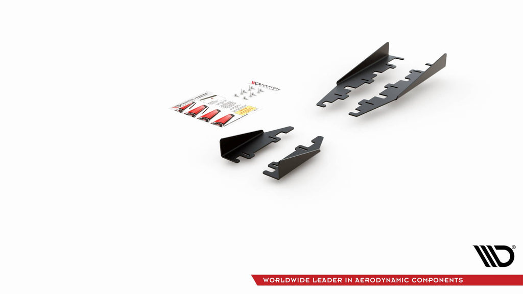 Maxton Design Seitenschweller Flaps passend für Toyota GR Yaris Mk4 schwarz Hochglanz