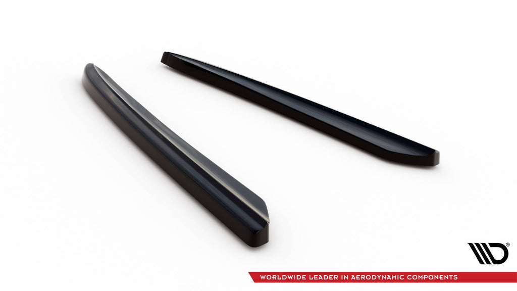 Maxton Design Heck Ansatz Flaps Diffusor passend für Mercedes-Benz CLS C219 schwarz Hochglanz