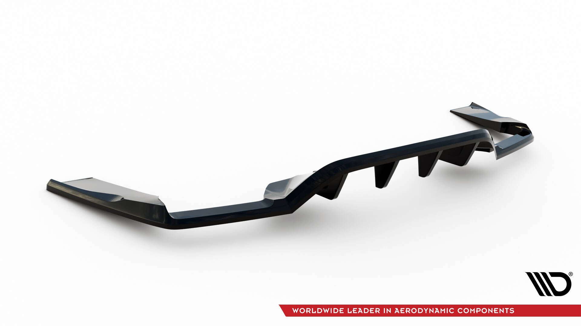 Maxton Design Street+ Mittlerer Diffusor RACE passend für V.1 Mercedes-AMG GLC 63 SUV X253 schwarz Hochglanz