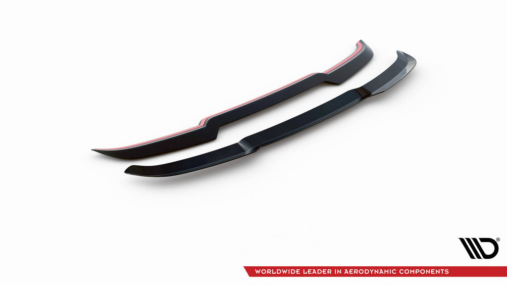Maxton Design Spoiler CAP V.2 passend für BMW 1er M135i / 128ti / M-Paket F40 schwarz Hochglanz