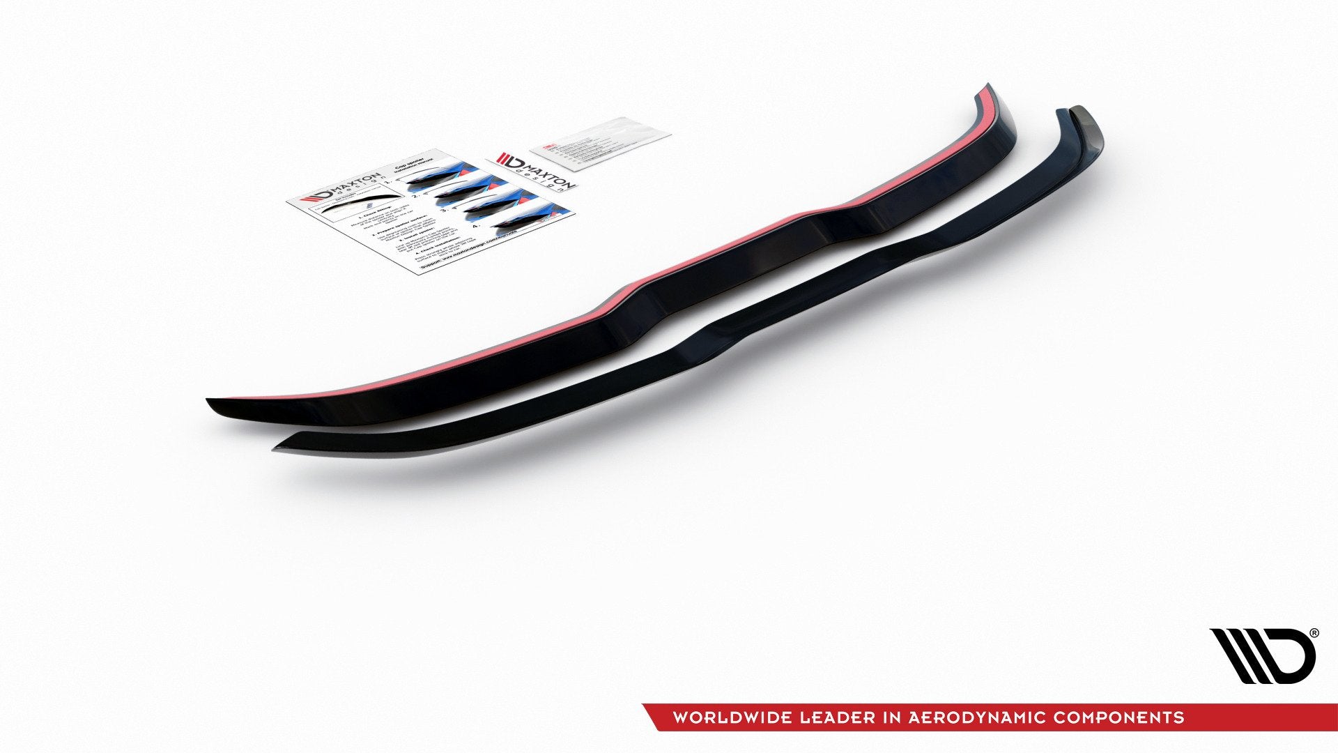 Maxton Design Spoiler CAP V.1 passend für Ford Focus Hatchback ST Mk4 schwarz Hochglanz