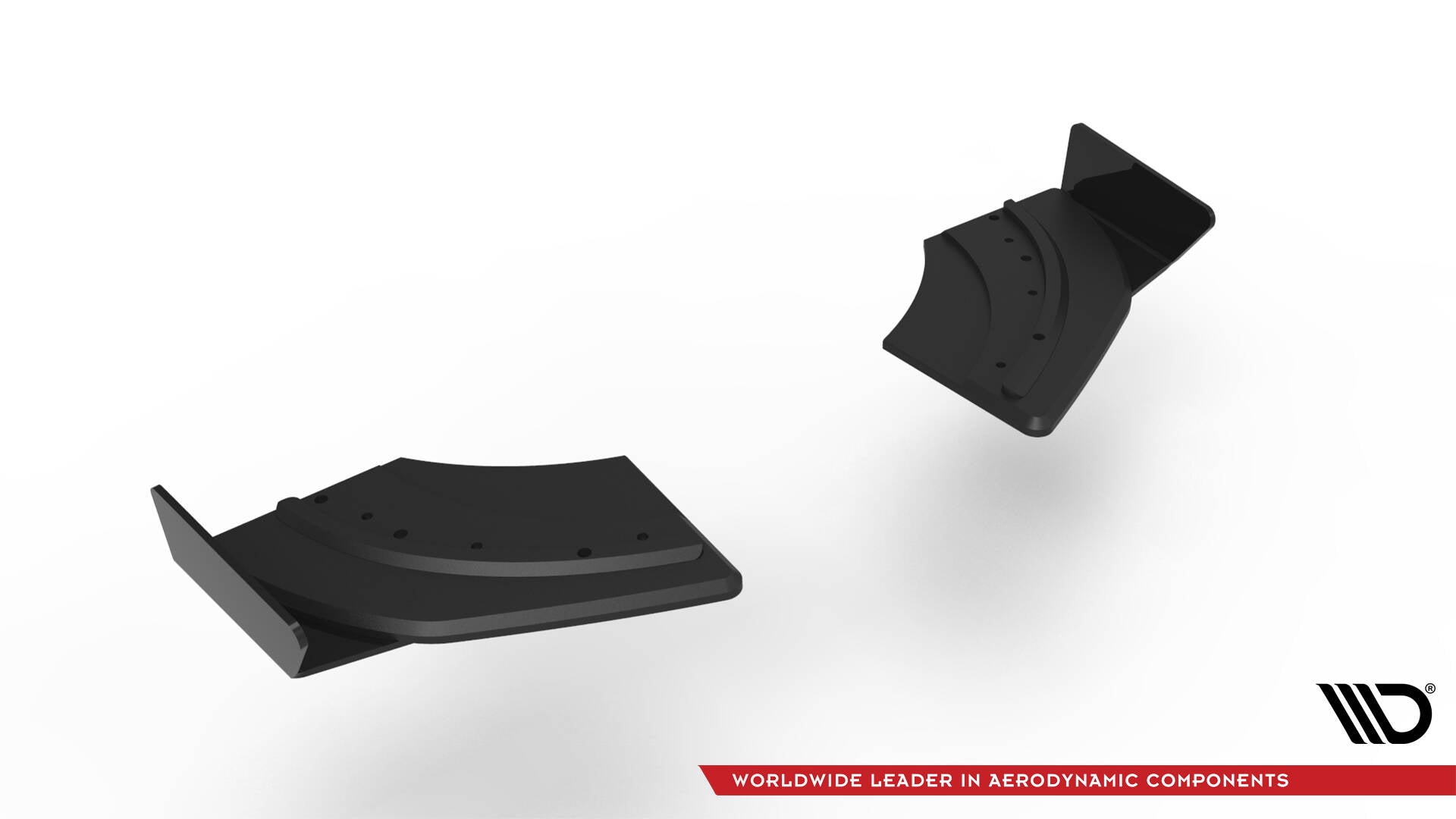 Maxton Design Street Pro Heck Ansatz Flaps Diffusor + Flaps passend für VW Scirocco R Mk3 schwarz Hochglanz