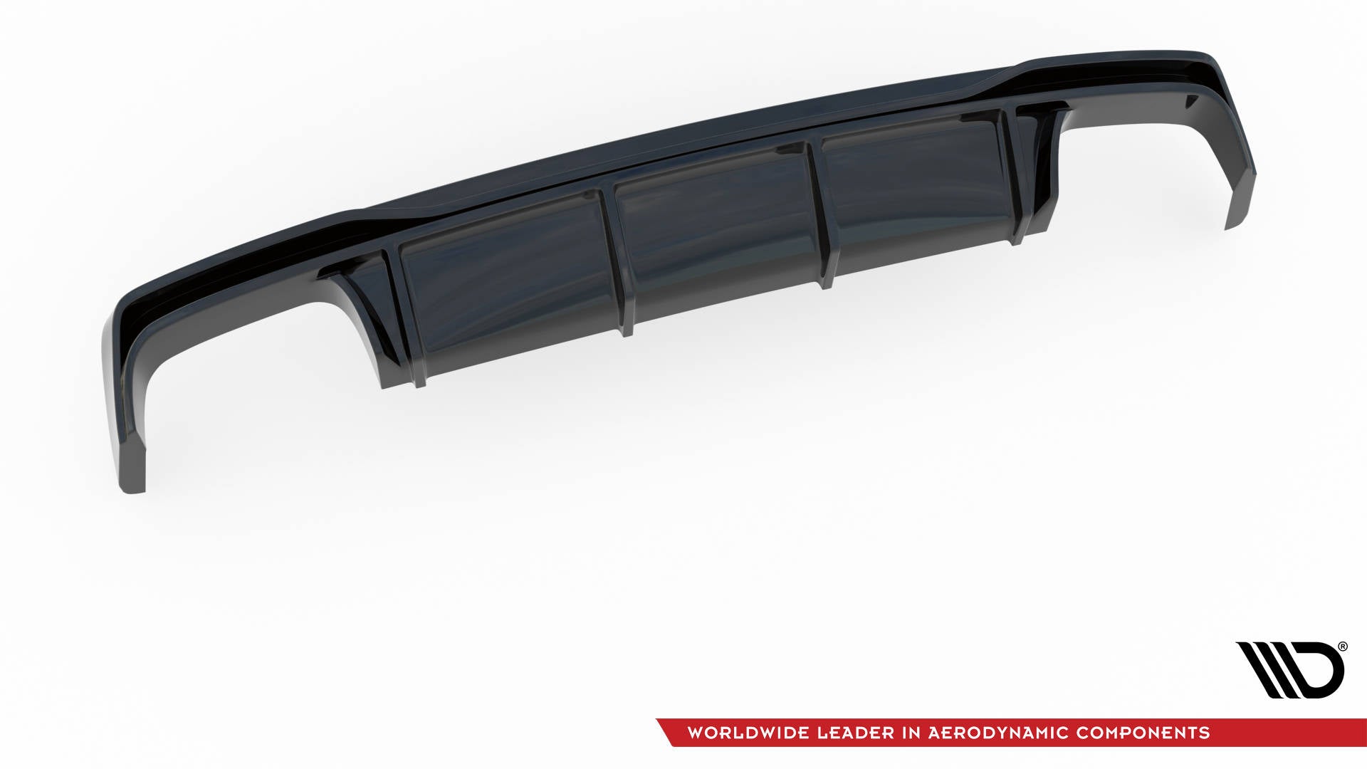 Maxton Design Diffusor Heck Ansatz passend für Audi A6 S-Line / S6 C8 / C8 Facelift schwarz Hochglanz