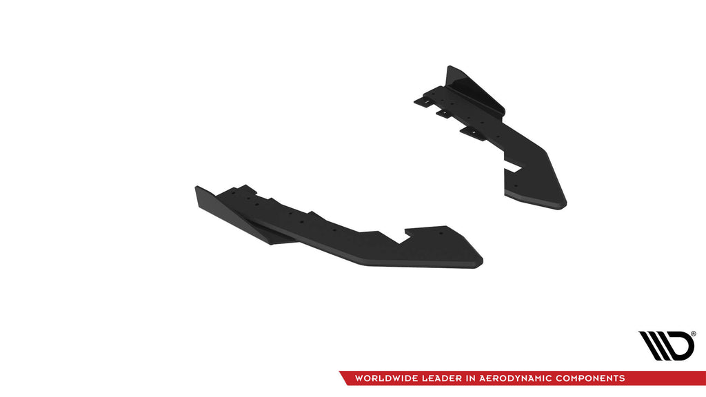 Maxton Design Street Pro Heck Ansatz Flaps Diffusor + Flaps passend für BMW 2 Coupe G42 schwarz Hochglanz