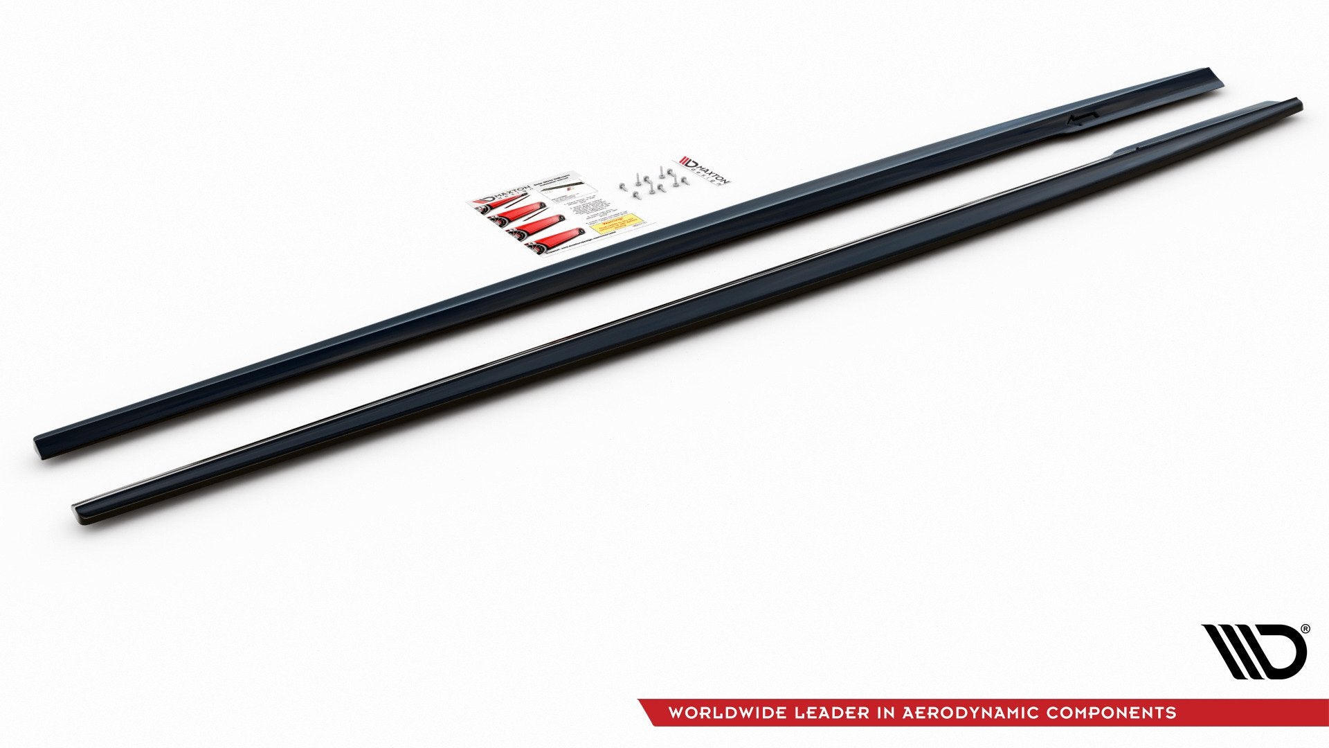 Maxton Design Street+ Seitenschweller Leisten passend für Mercedes-Benz E63 AMG Kombi/Limousine S213/W213 schwarz Hochglanz