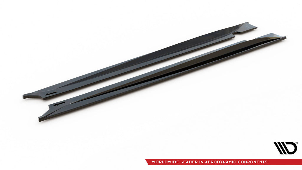 Maxton Design Street+ Seitenschweller Leisten passend für Jaguar F-Type X152 /X152 Facelift schwarz Hochglanz