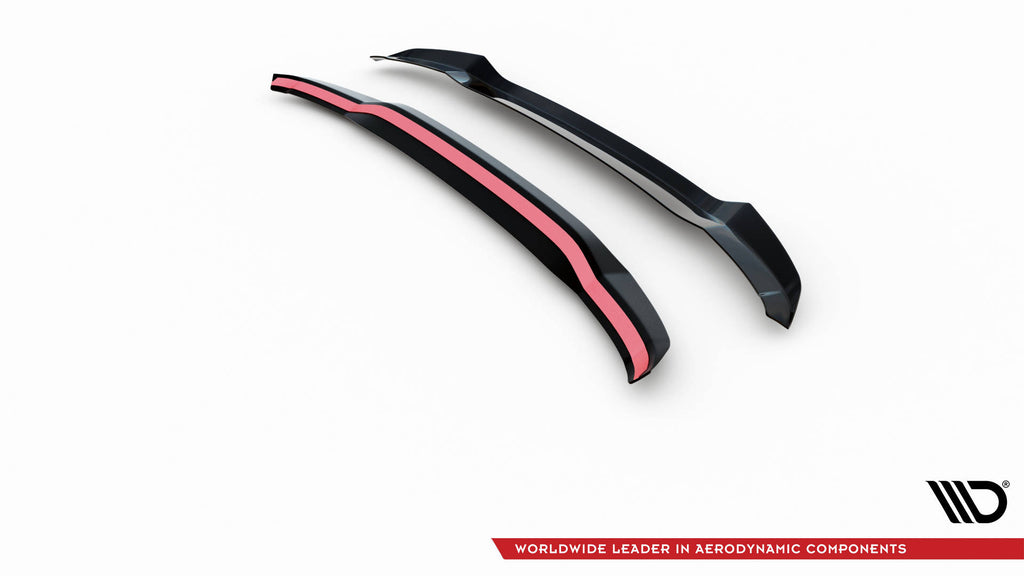 Maxton Design Spoiler CAP passend für BMW X3 M40d / M40i / M-Paket G01 / iX3 G08 Facelift schwarz Hochglanz