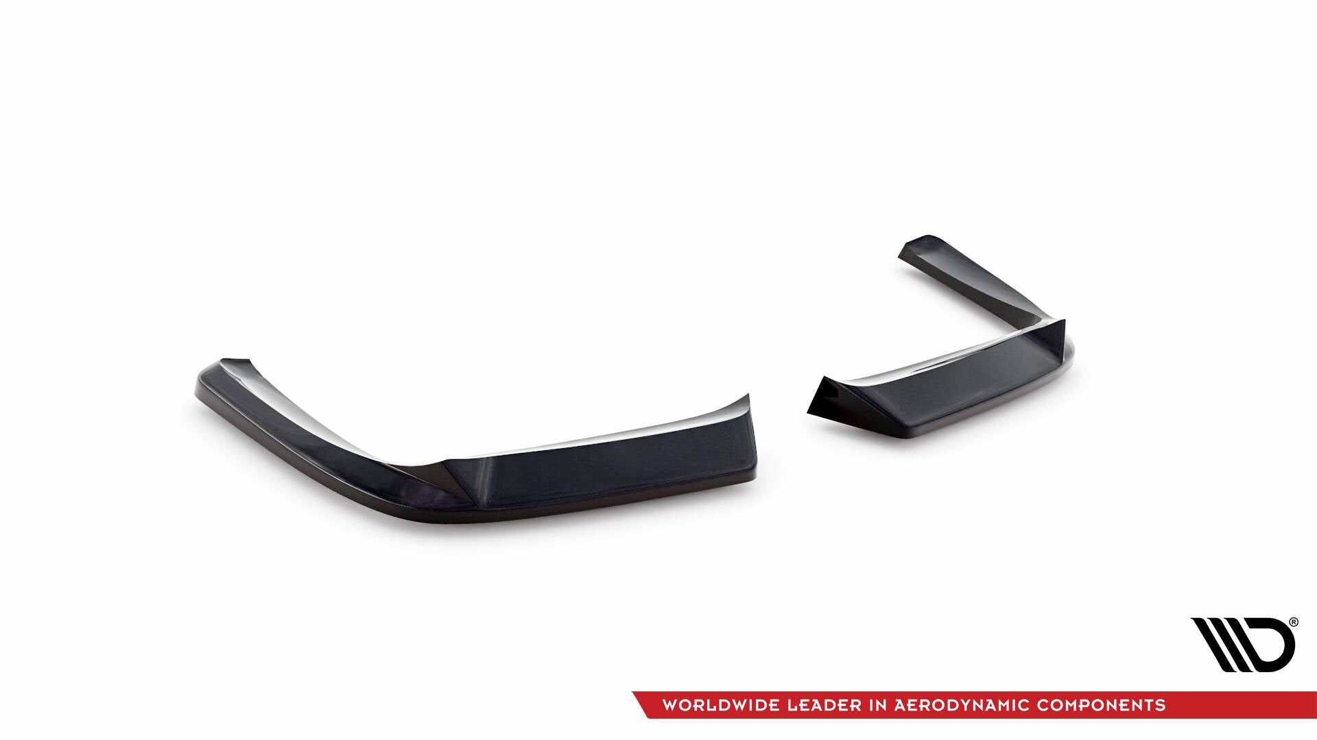 Maxton Design Heck Ansatz Flaps Diffusor passend für Chevrolet Corvette C5 schwarz Hochglanz