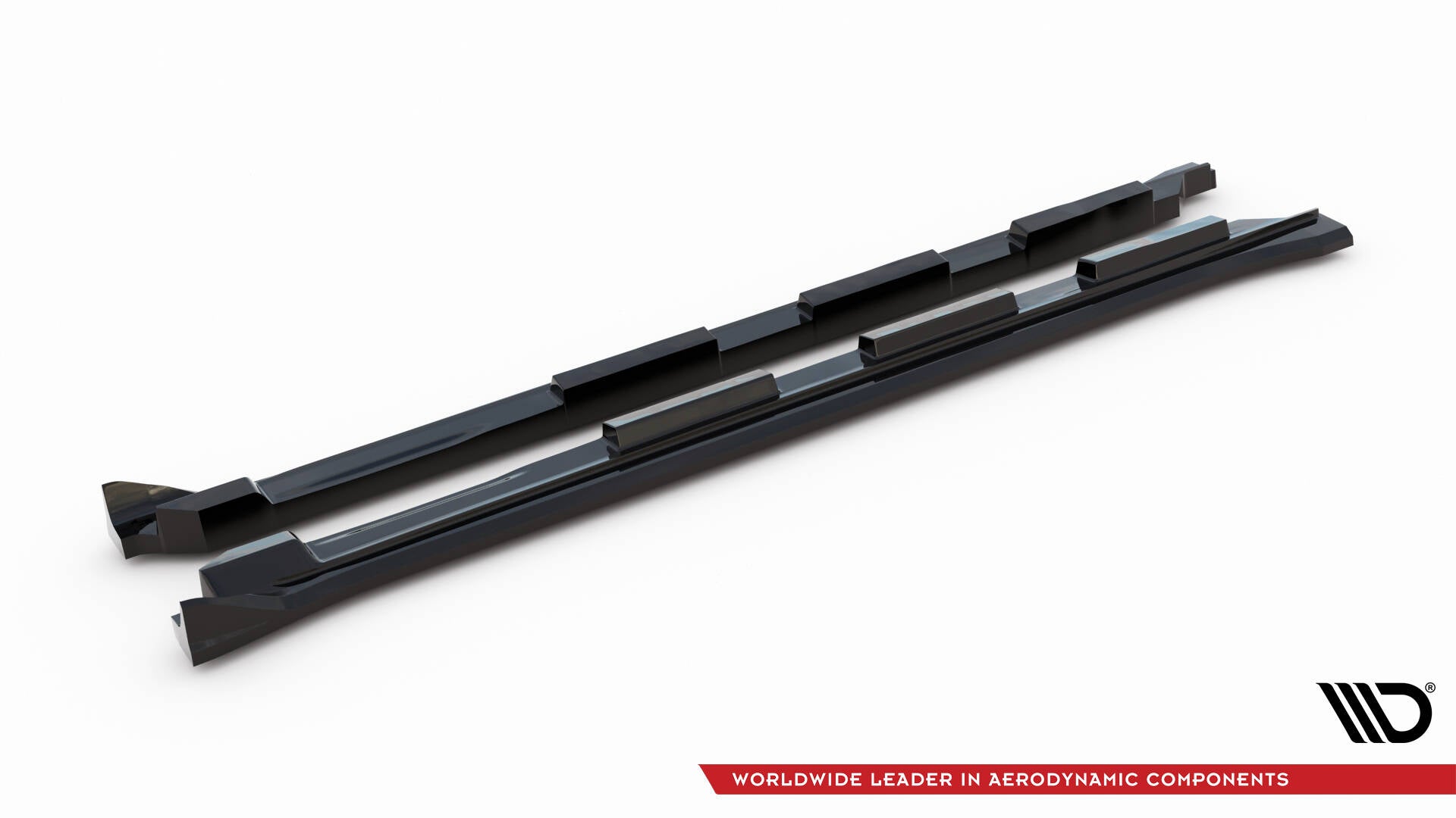Maxton Design Street+ Seitenschweller Leisten passend für Land Rover Range Rover Velar R-Dynamic Mk1 schwarz Hochglanz