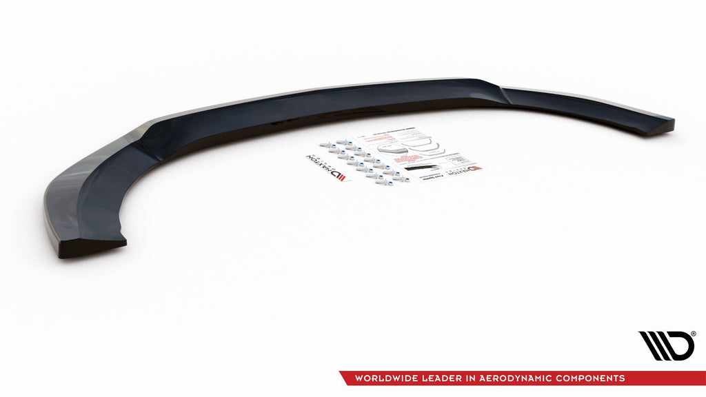 Maxton Design Street+ Spoilerlippe Front Ansatz V.4 passend für Mercedes-Benz V-Klasse AMG-Line W447 schwarz Hochglanz