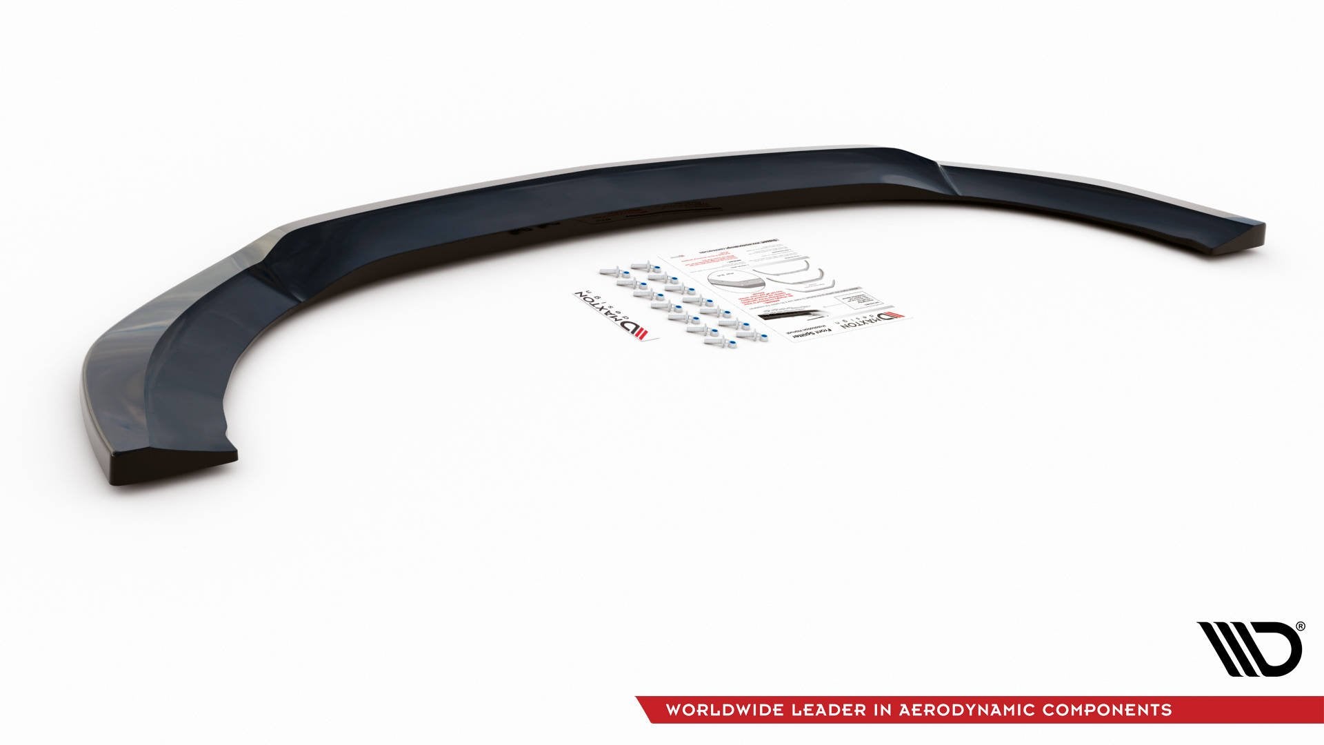 Maxton Design Street+ Spoilerlippe Front Ansatz V.4 passend für Mercedes-Benz V-Klasse AMG-Line W447 schwarz Hochglanz